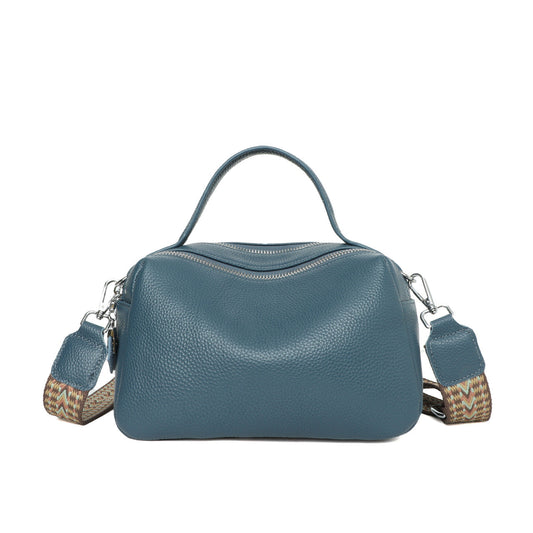 isabella™ Leather Shoulder Bag Blue