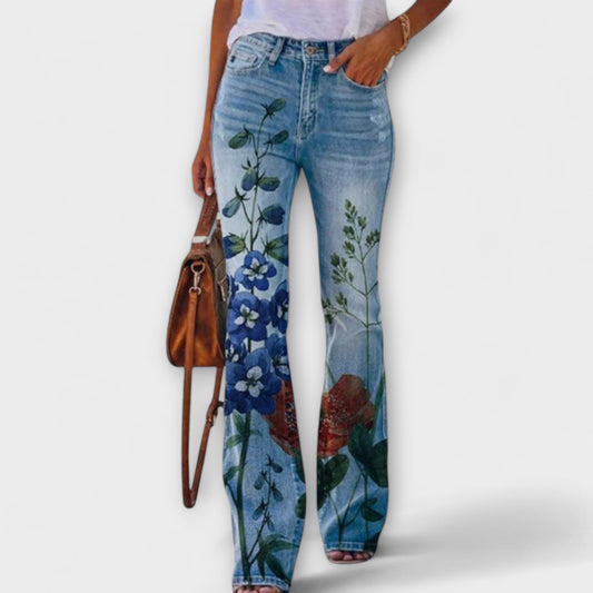 Flower Trousers Blue Flower