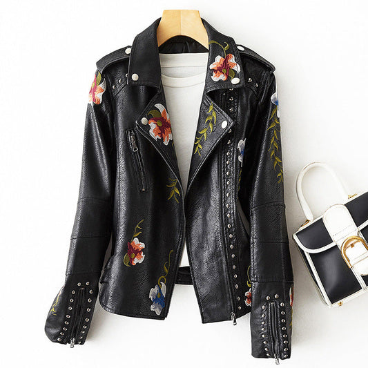 Chloé Montclair Leather Jacket Black