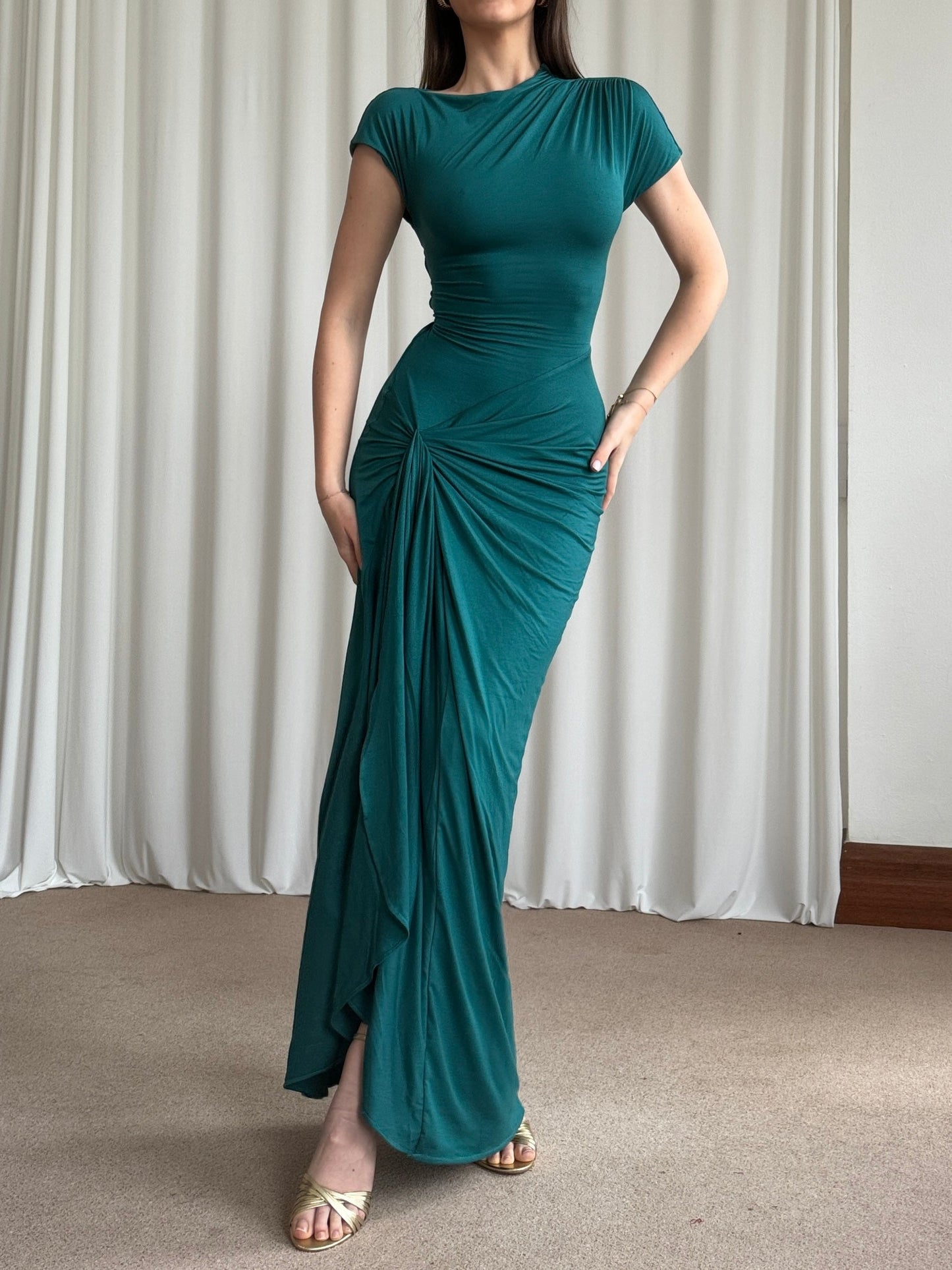 Elegant Strappy Maxi Dress