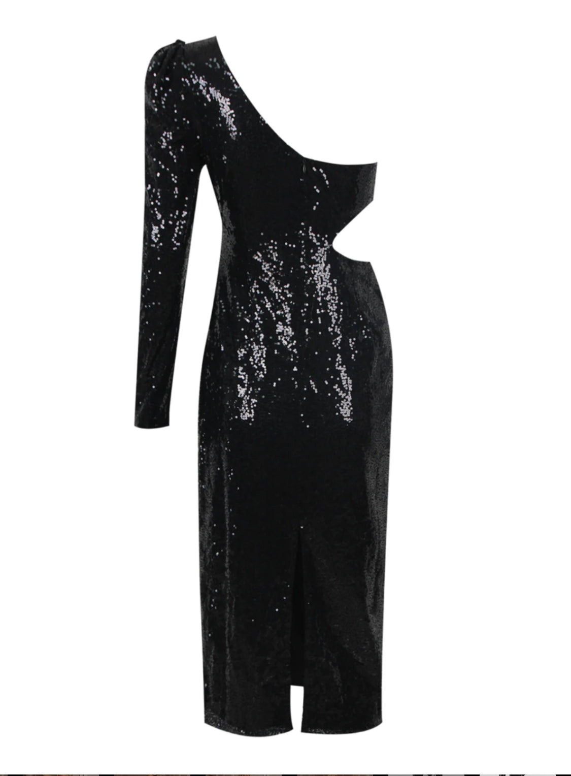 Mini flower sequin midi dress