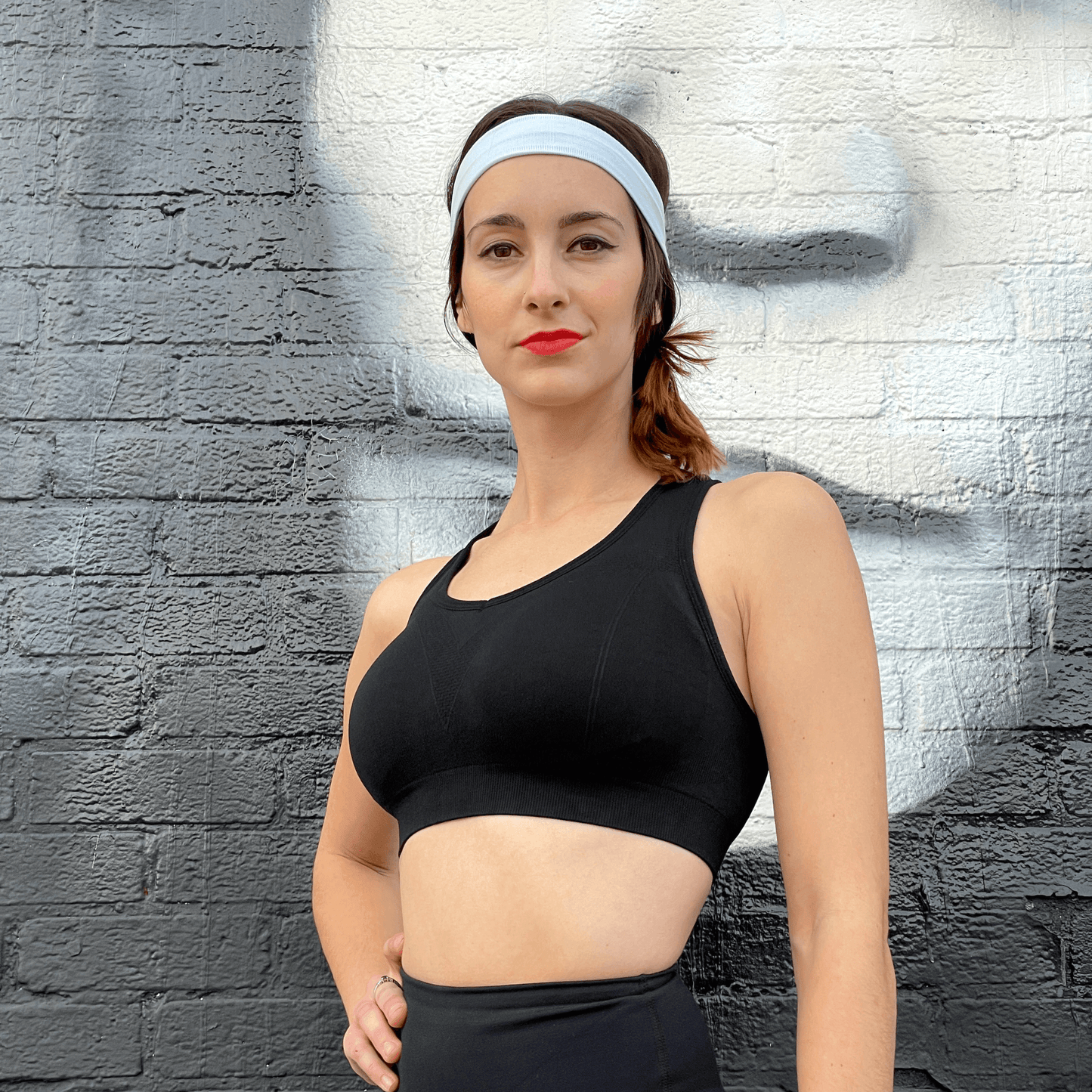 Black Racerback Sports Bra