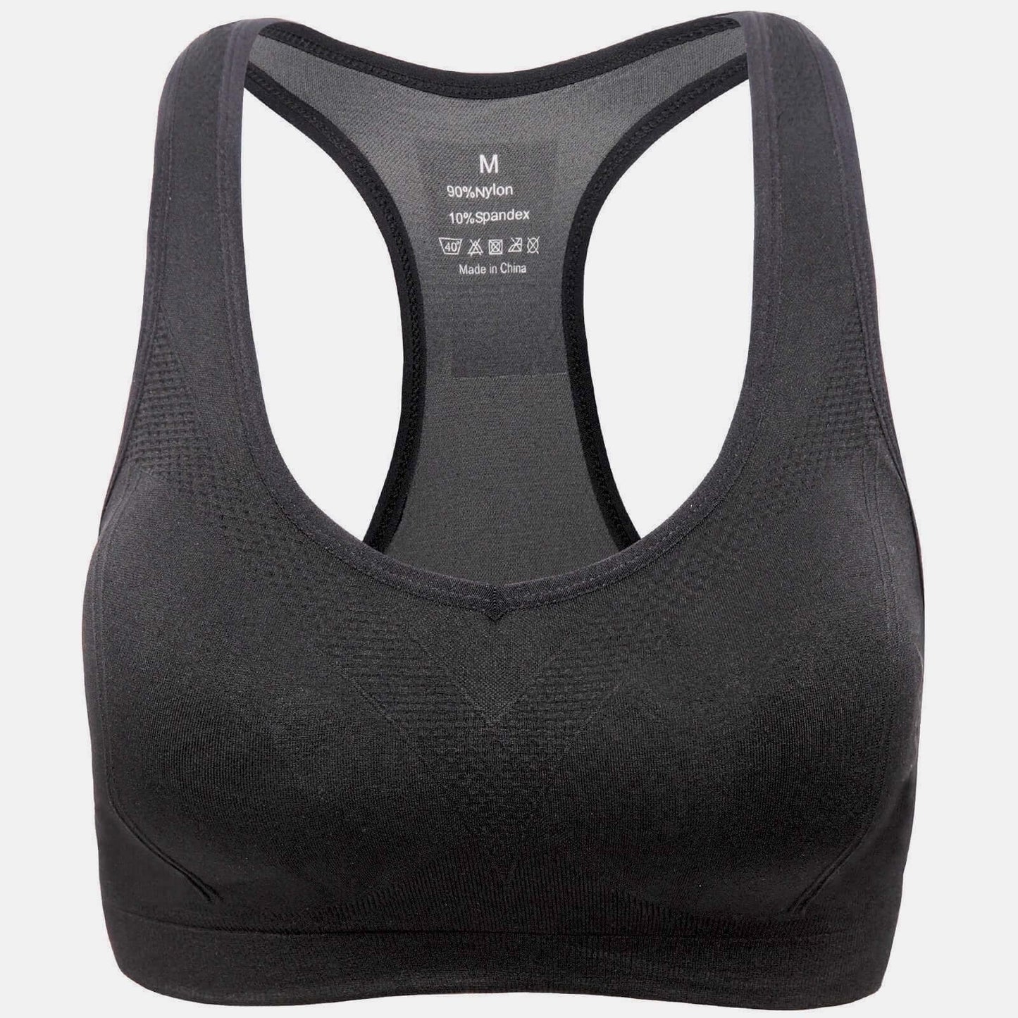 Black Racerback Sports Bra