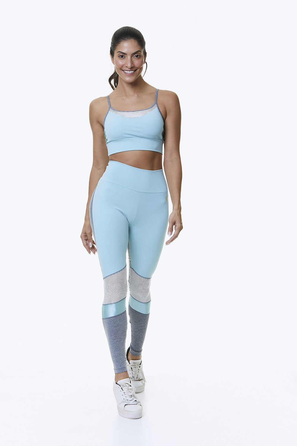 Signature Duo Sports Bra – Black/Orange