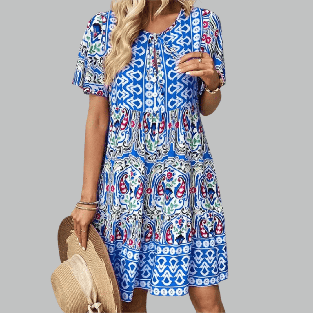 Charley | Boho Printed Day Dress