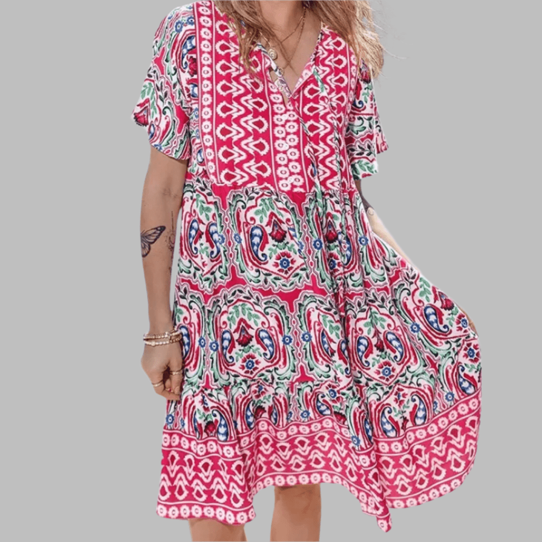 Charley | Boho Printed Day Dress