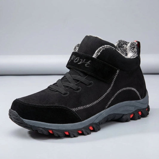 Frostonix Men's High-Top Winter Boot — Insulated in Black & Blue