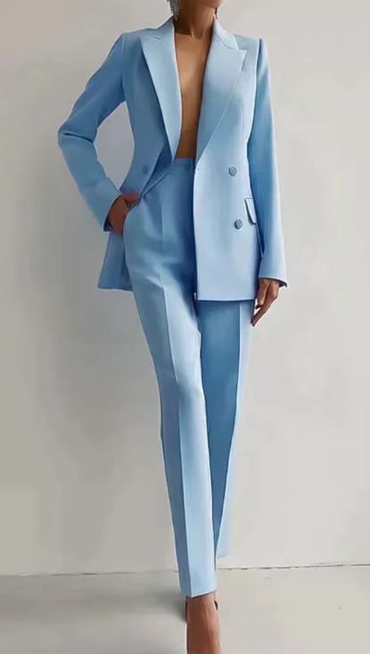 Sana | Elegant Suit Sky Blue