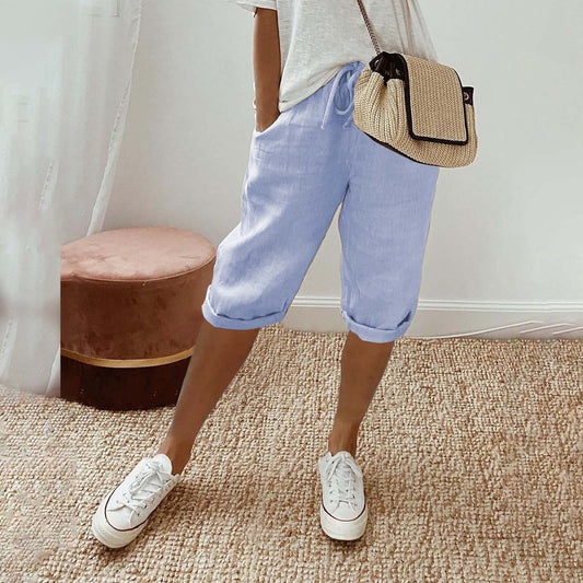 Casual Women’s Shorts - Comfortable & Versatile for Everyday Blue