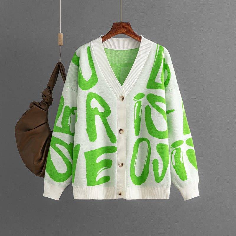 Kesha | Cardigan jacquard à lettres