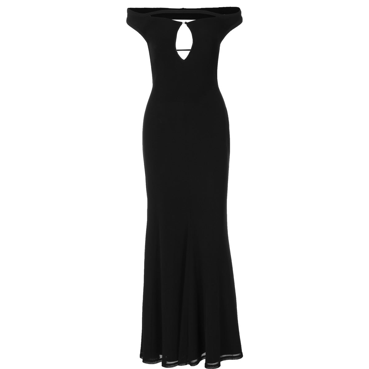 Sexy Backless Hollow Out Cutout out Solid Color Slim Dress for Women