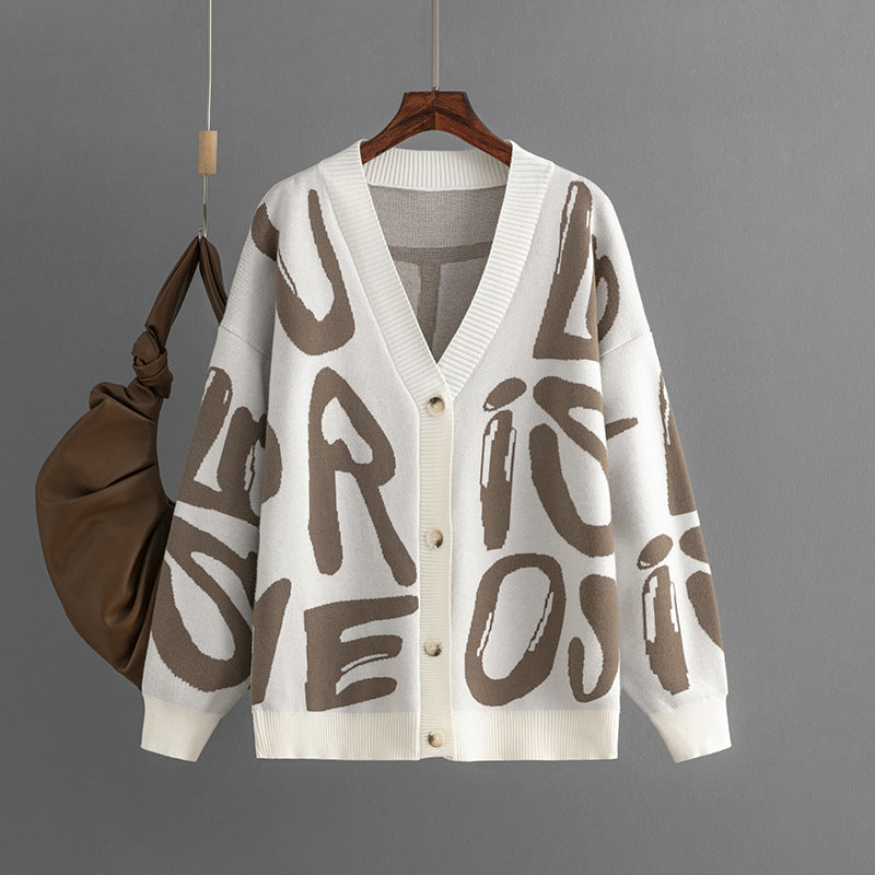 Kesha | Cardigan jacquard à lettres