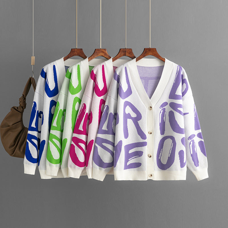 Kesha | Cardigan jacquard à lettres