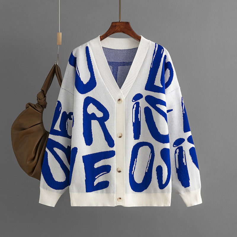 Kesha | Cardigan jacquard à lettres