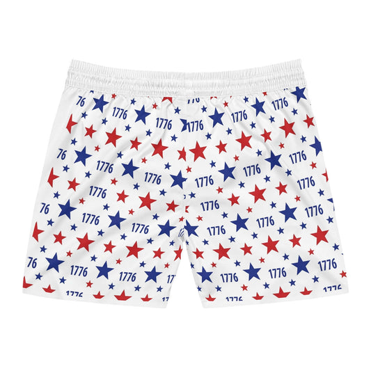 Red White Blue Swim Shorts America's 250th Anniversary