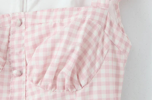 JOARDA PLAID MIDI DRESS