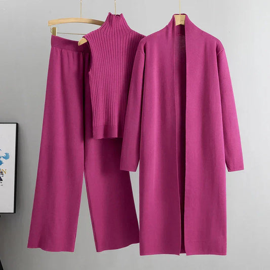 Antonietta | Elegant 3-Piece Suit Pink One Size