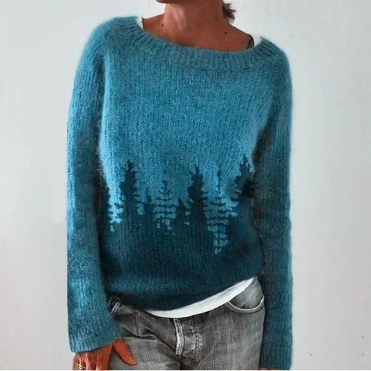 KAIA | Elegant Knit Pullover Blue