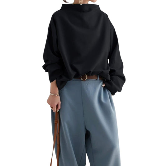 Margot – High-Neck Soft Knit Top