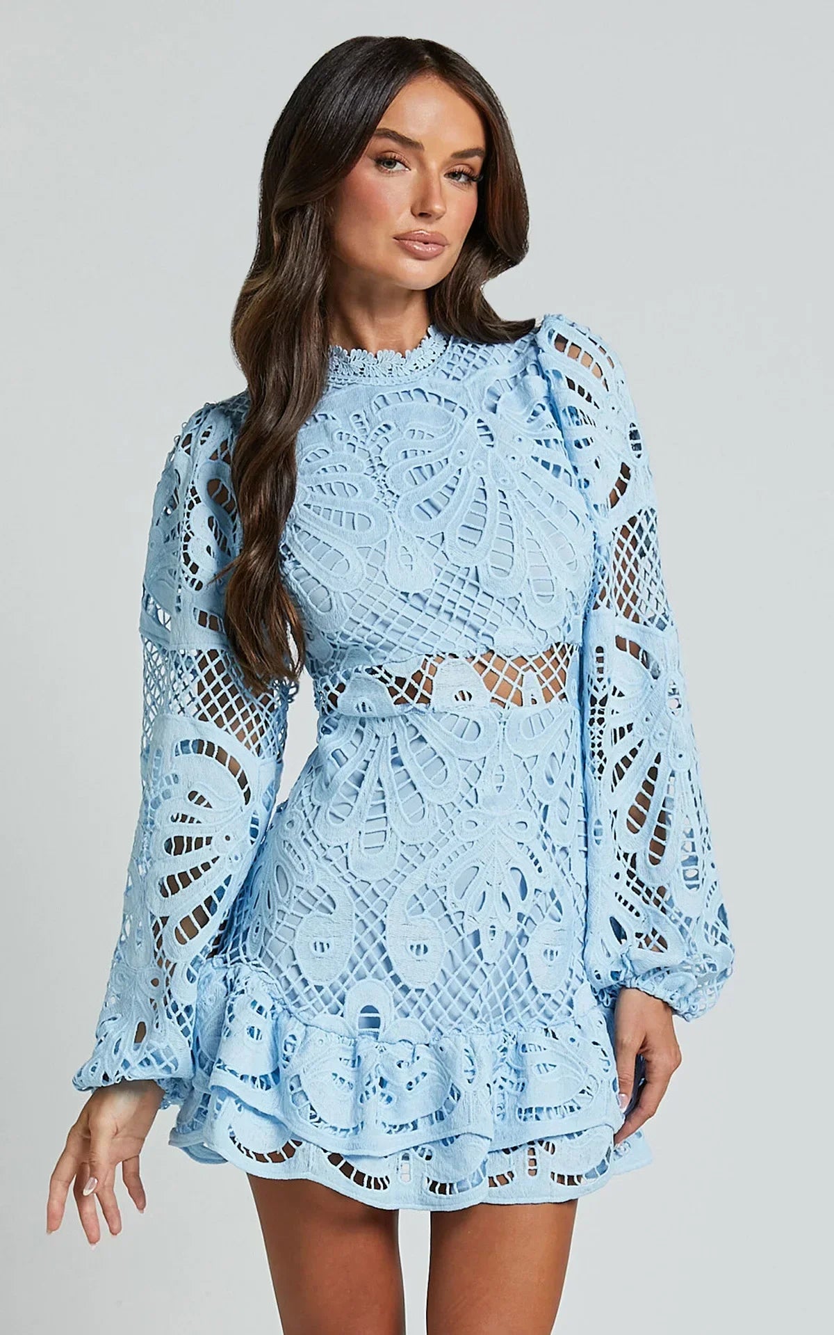 Vincy-Heaven Hue Mini Dress