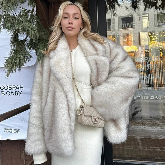 LASLI FAUX FUR COAT