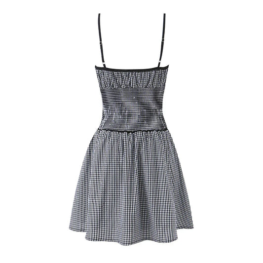 LAVANI PLAID MINI DRESS