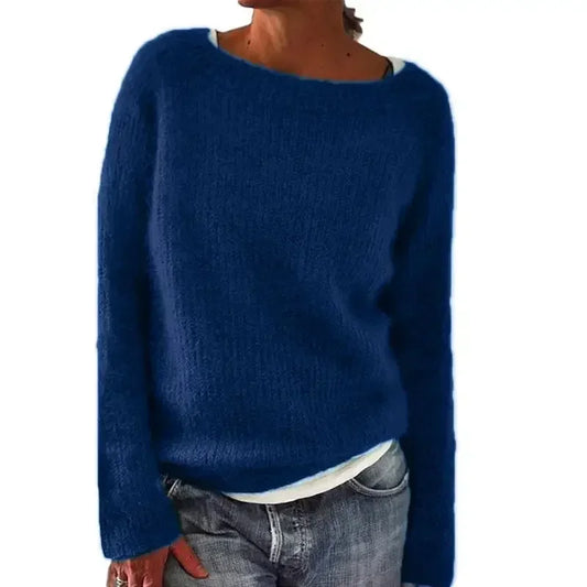 ESTHER | Chic Knit Sweater Blue