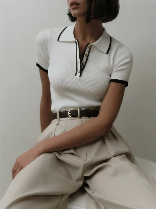 FARIDA KNITTED T-SHIRT