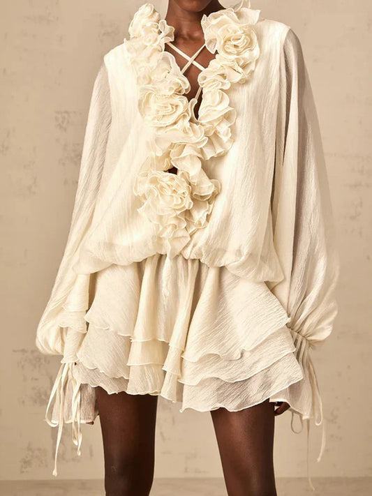 ELODIE FLORAL MINI DRESS