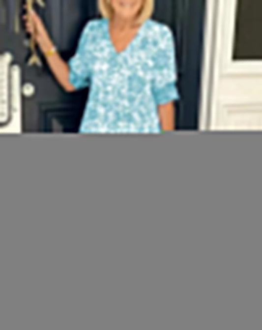 Luna - Elegant Floral V-Neck Dress