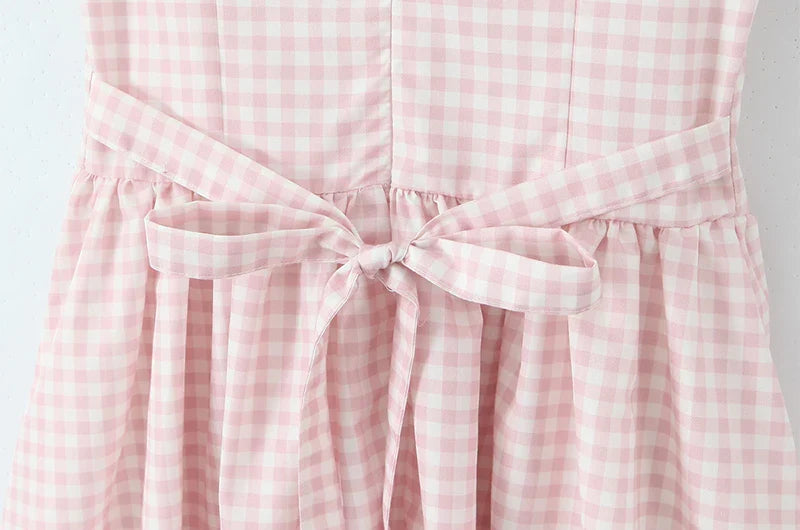 JOARDA PLAID MIDI DRESS