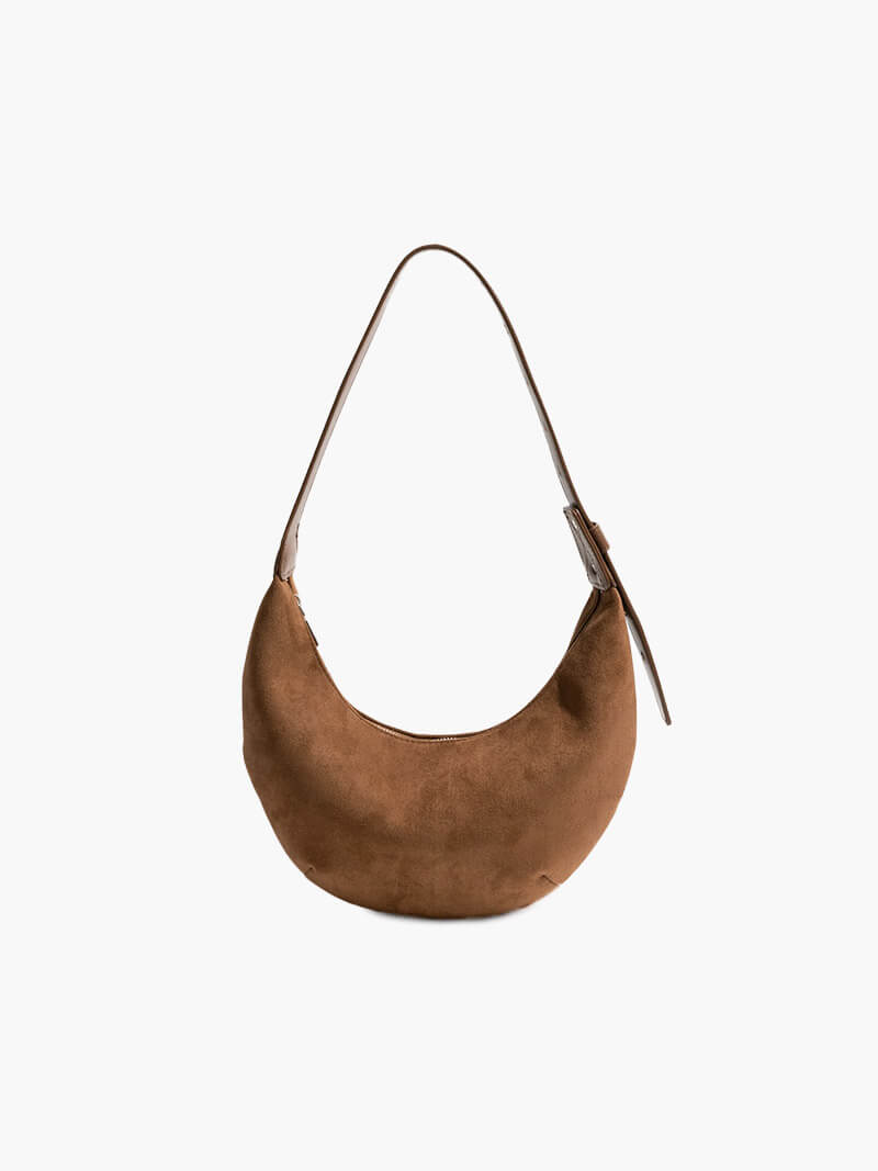 Lydia Halfmoon Tasche aus Wildlederimitat