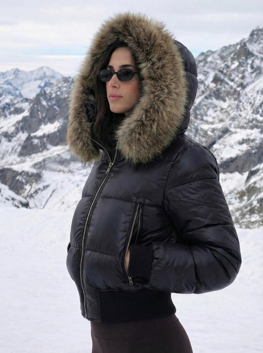 Savoy | Faux Fur Hooded Puffer Jacket