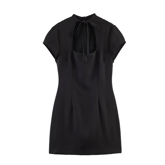 VANIA POLKA DOT TIE MINI DRESS