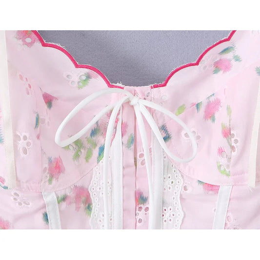 TIA FLORAL CORSET TOP
