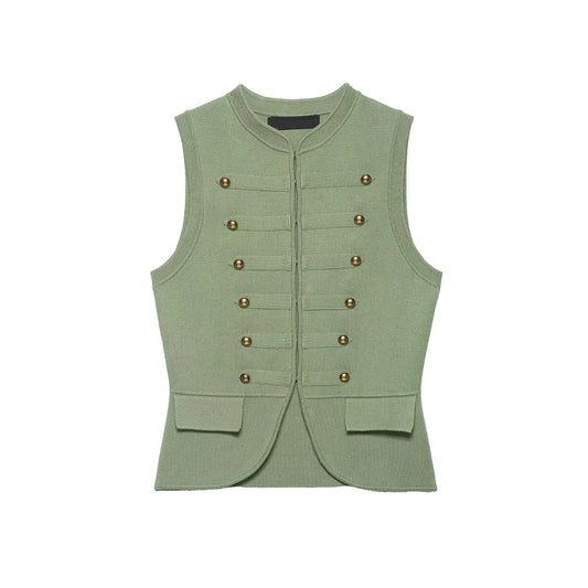 IRENA MILITARY VEST BLOUSE