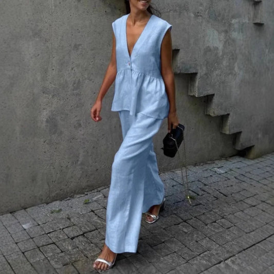 Laura™ | Graceful and Flowing Set Light Blue