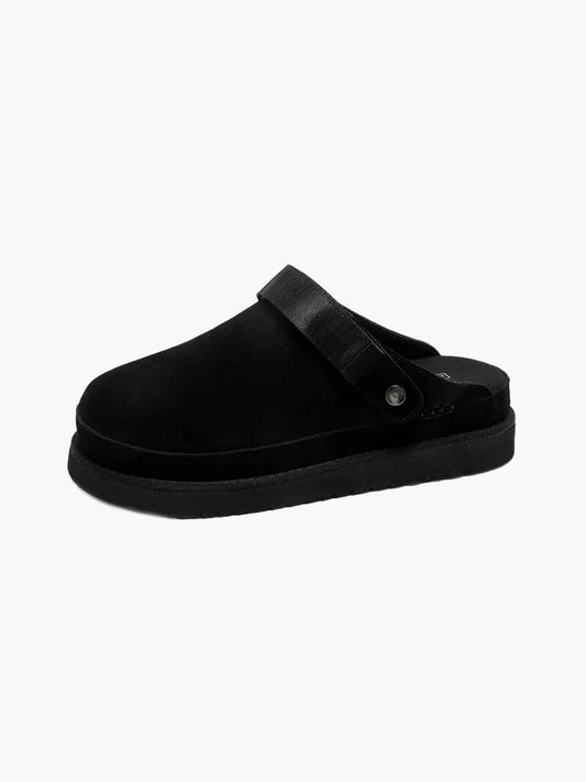 Ella suede slides Black
