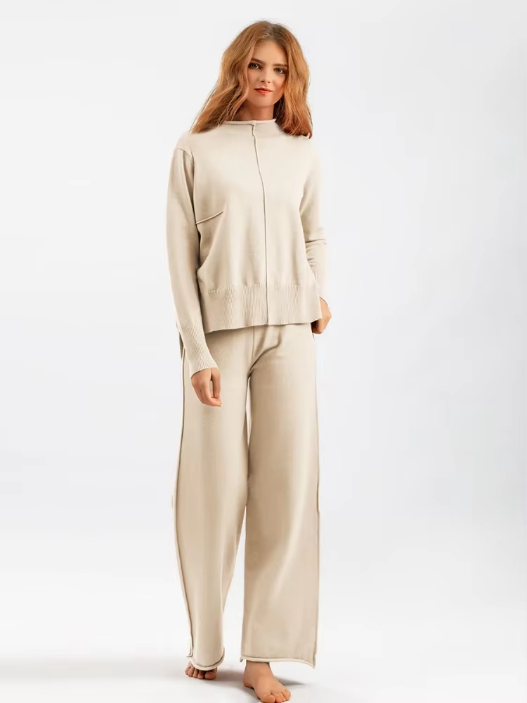 Caroline | Knitted Thick Warm Oversized Sweater Pants Set