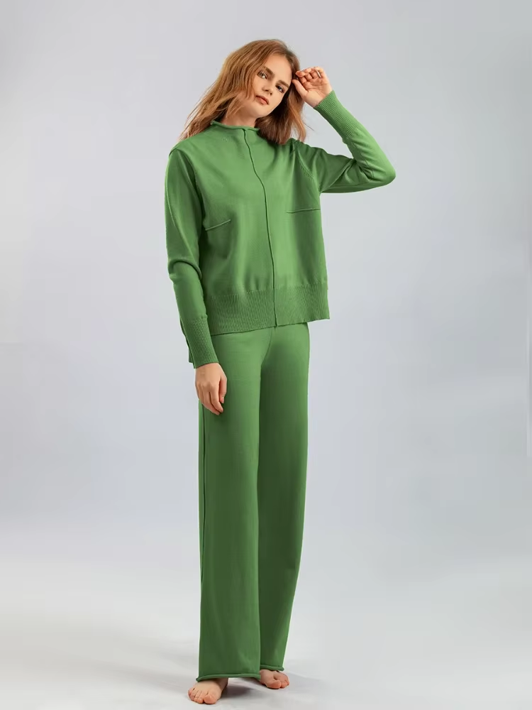 Caroline | Knitted Thick Warm Oversized Sweater Pants Set