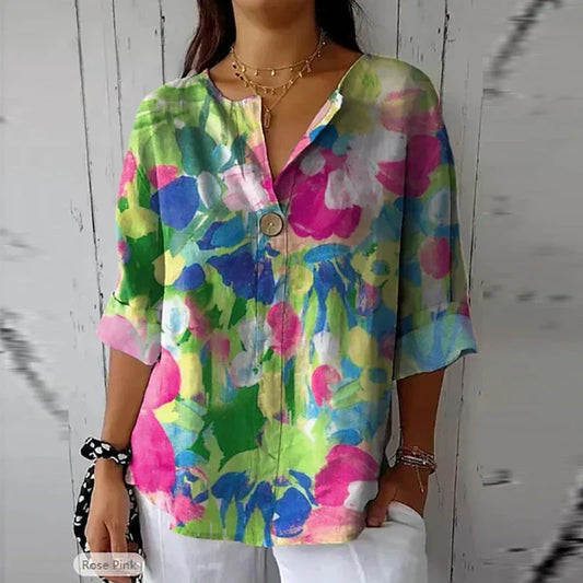 Meredith™ | Chic Floral Blouse