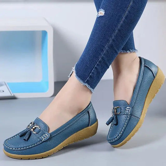 Synthflat — Synthetic Casual Shoes With Stylish Orthopedic Flat Sneaker Design Sky blue