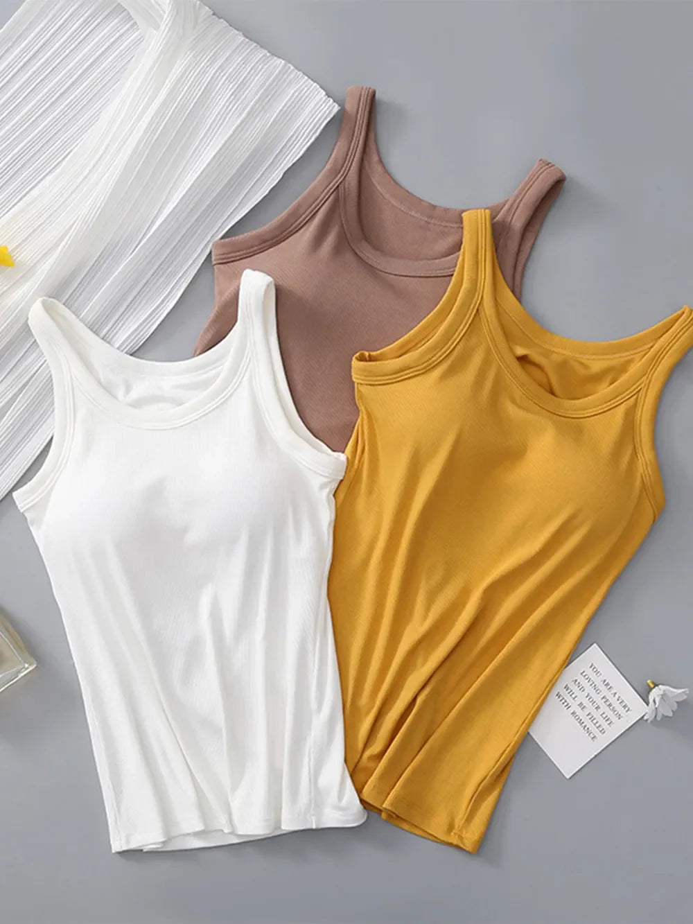 Bra Tank Top - Round Neck