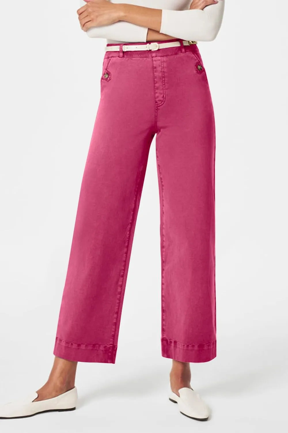High Waist Jeans with Pockets