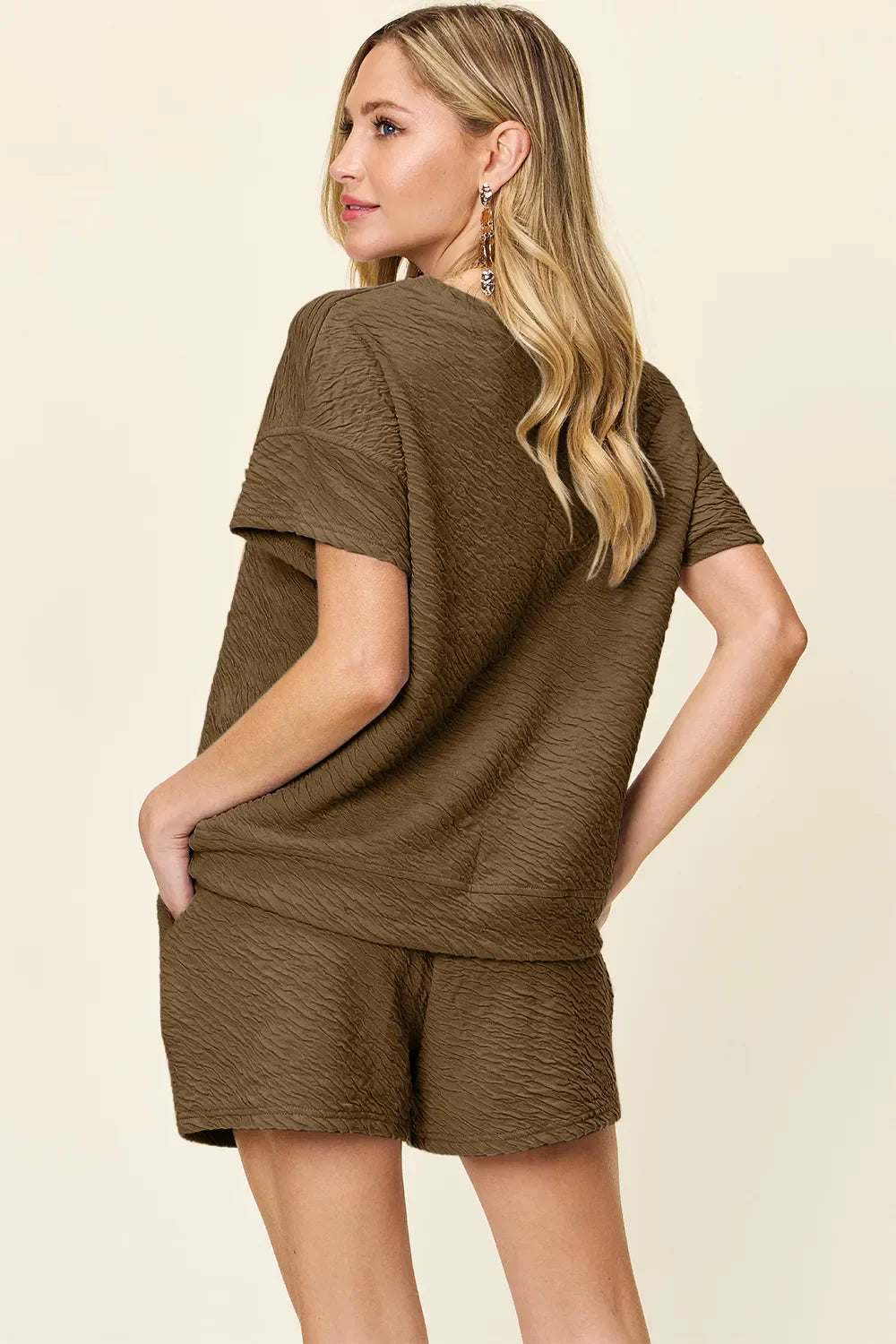 Simple & Comfy T-Shirt and Drawstring Shorts Set