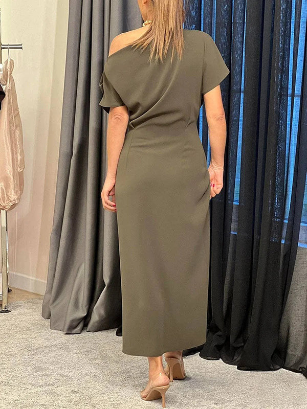 Daisy- One-Shoulder Maxi Dress