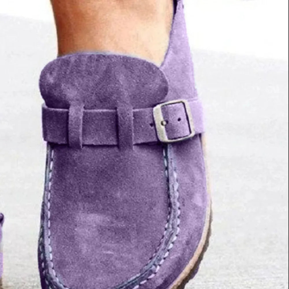 Buckle Loafers - Low Heel