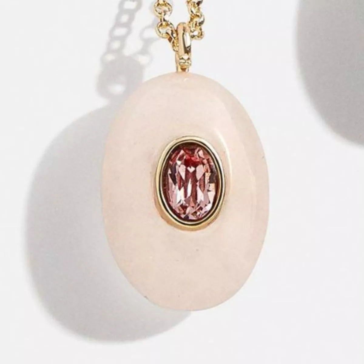 Natural Stone Pendant Necklace – Handmade Boho Jewelry for Women