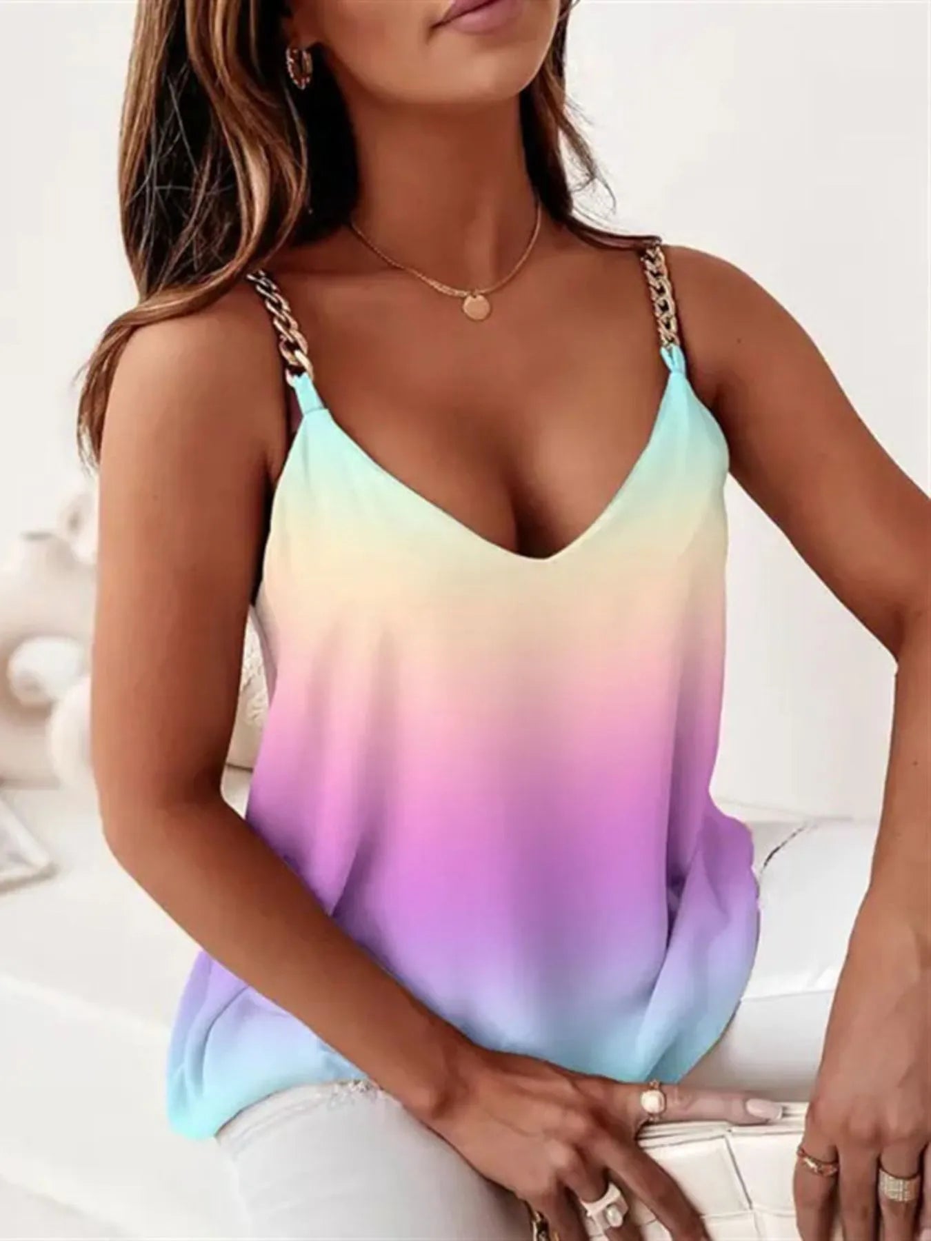 Chain V-Neck Cami