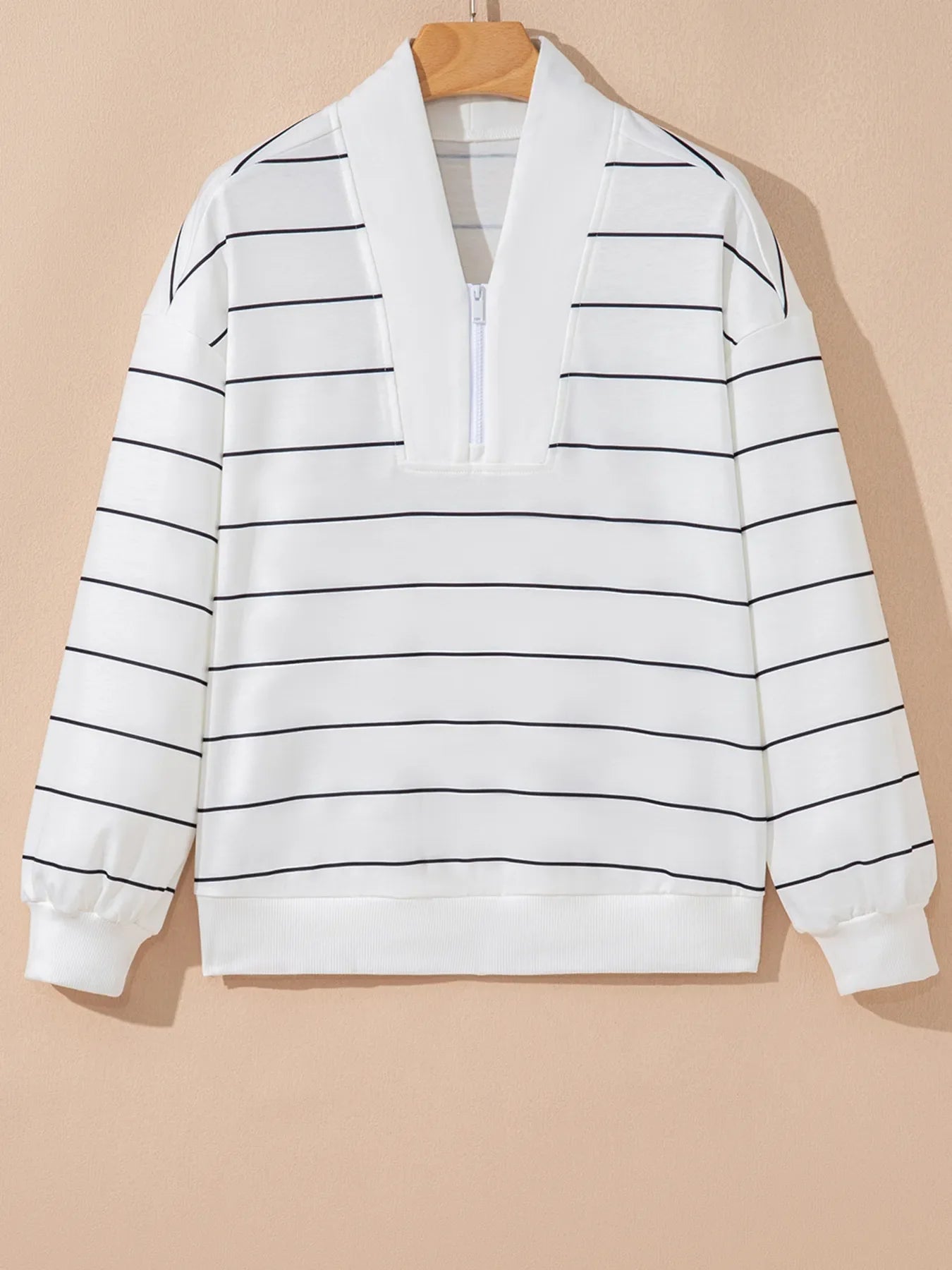 Chill Stripe Quarter Zip Sweatshirt